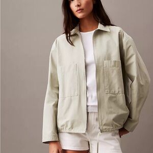 Calvin Klein - Tech Cotton Blend Full Zip Jacket, size Large